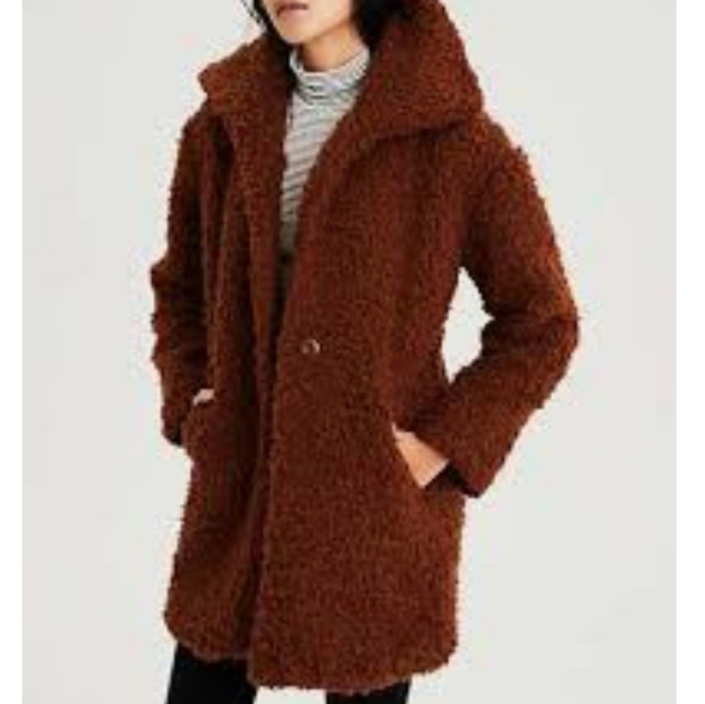 American Eagle Oversized Teddy Coat -XS